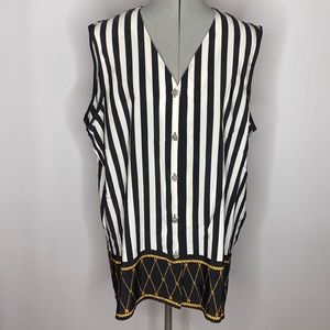 Jordan women plus size sleeveless button down shirt size 20